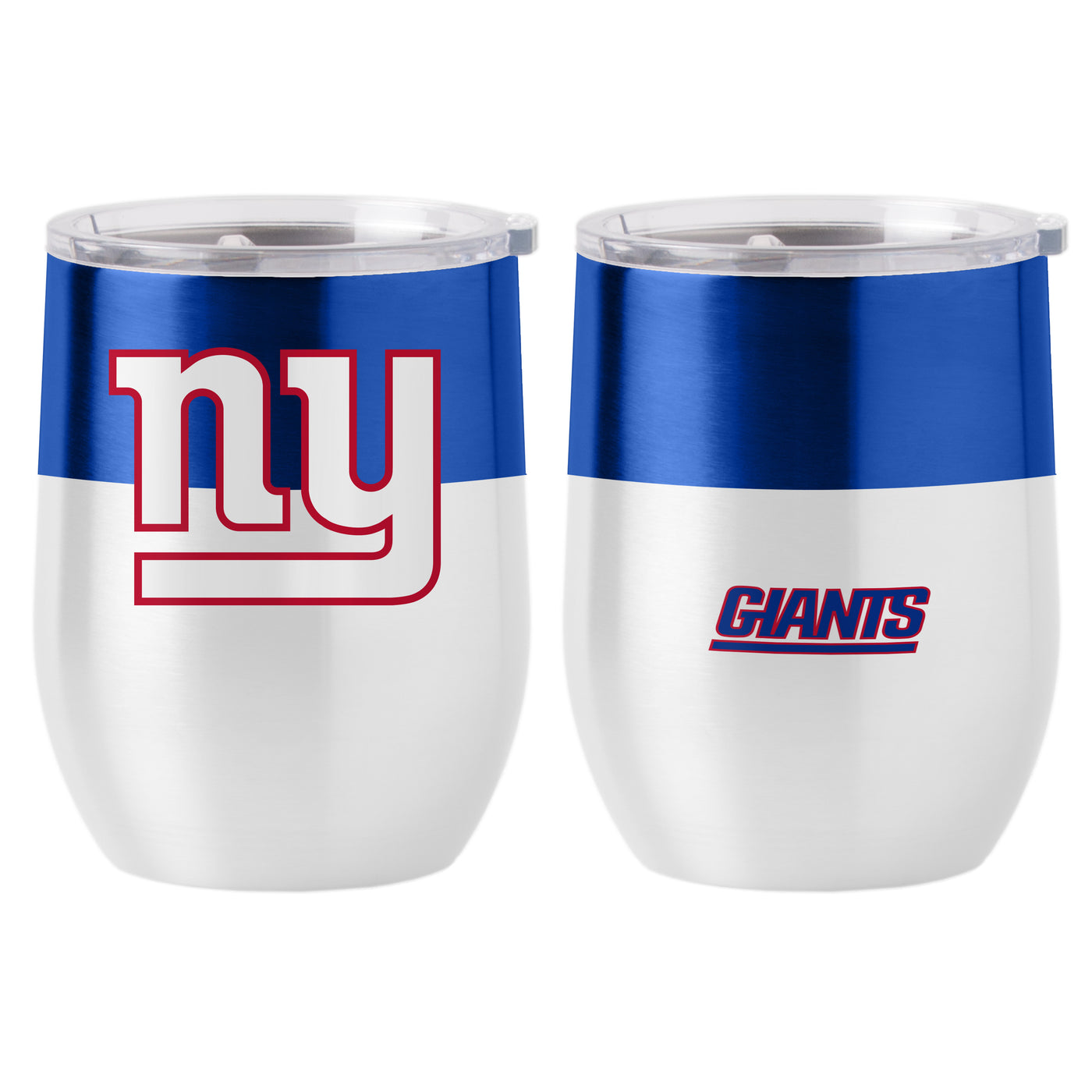 New York Giants Colorblock 16oz Stainless Curved Beverage - Logo Brands