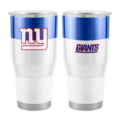 New York Giants 30oz Colorblock Stainless Tumbler - Logo Brands