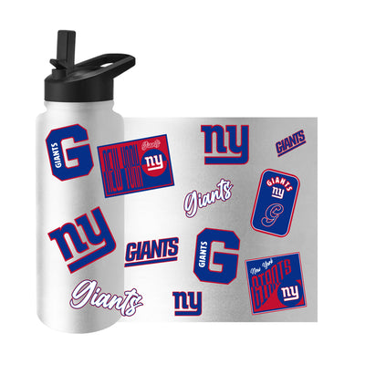 New York Giants White 34oz Dream Weave Quencher Bottle