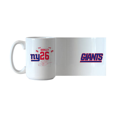 New York Giants Saquon Barkley Jersey 15oz Sublimated Mug