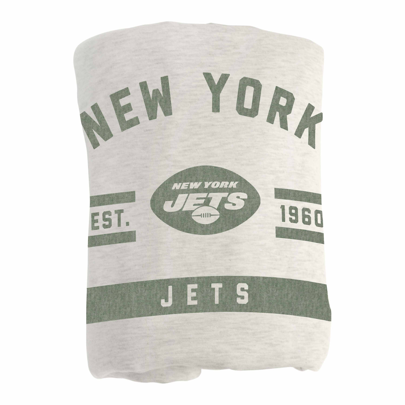 New York Jets Oatmeal Sweatshirt Blanket