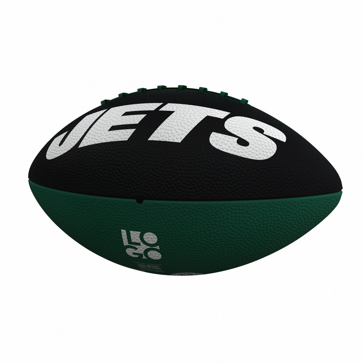 New York Jets Pinwheel Logo Junior-Size Rubber Football