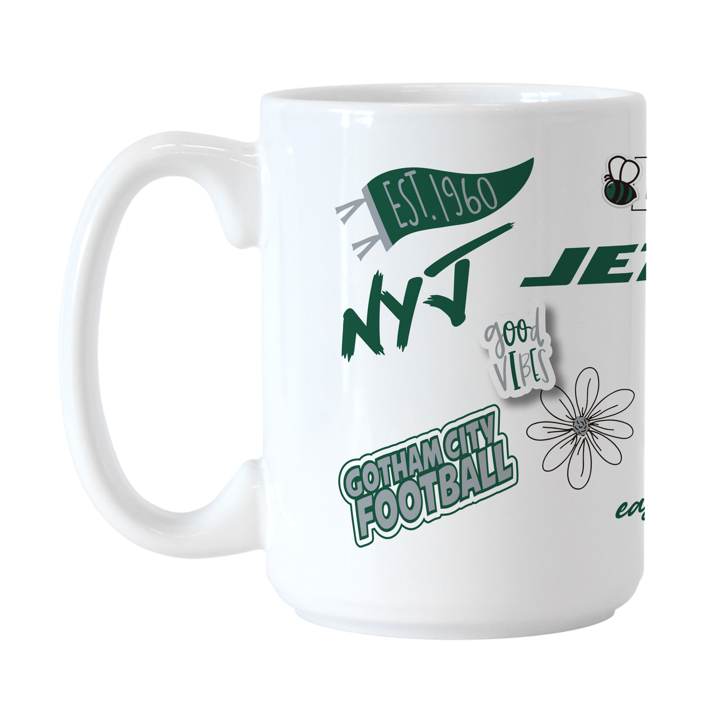New York Jets 15oz Native Sublimated Mug
