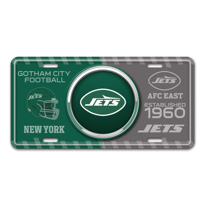 NFL - New York Jets Embossed Metal License Plate