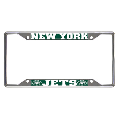 New York Jets License Chrome Plate Frame