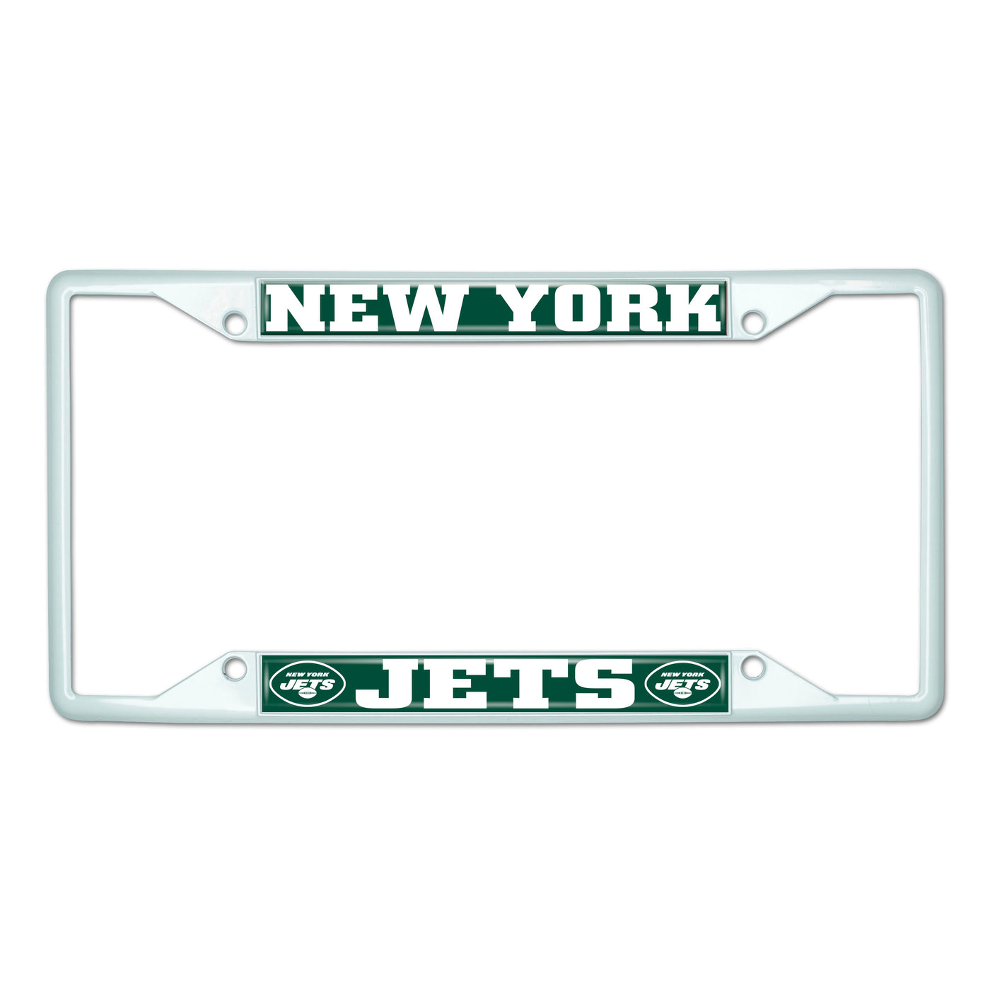 NFL - New York Jets-White License Plate Frame