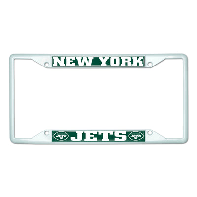 NFL - New York Jets-White License Plate Frame