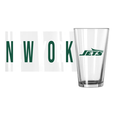 New York Jets 16oz Overtime Pint Glass