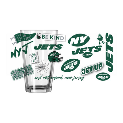 New York Jets 16oz Native Pint Glass