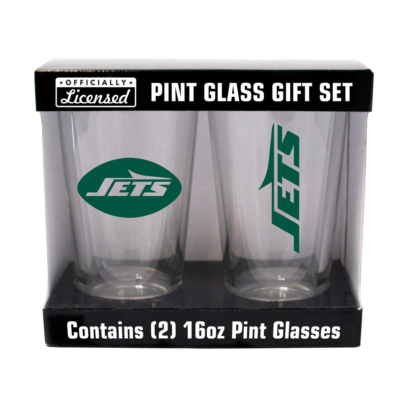 New York Jets 16oz Gameday Pint Glass 2 Pack