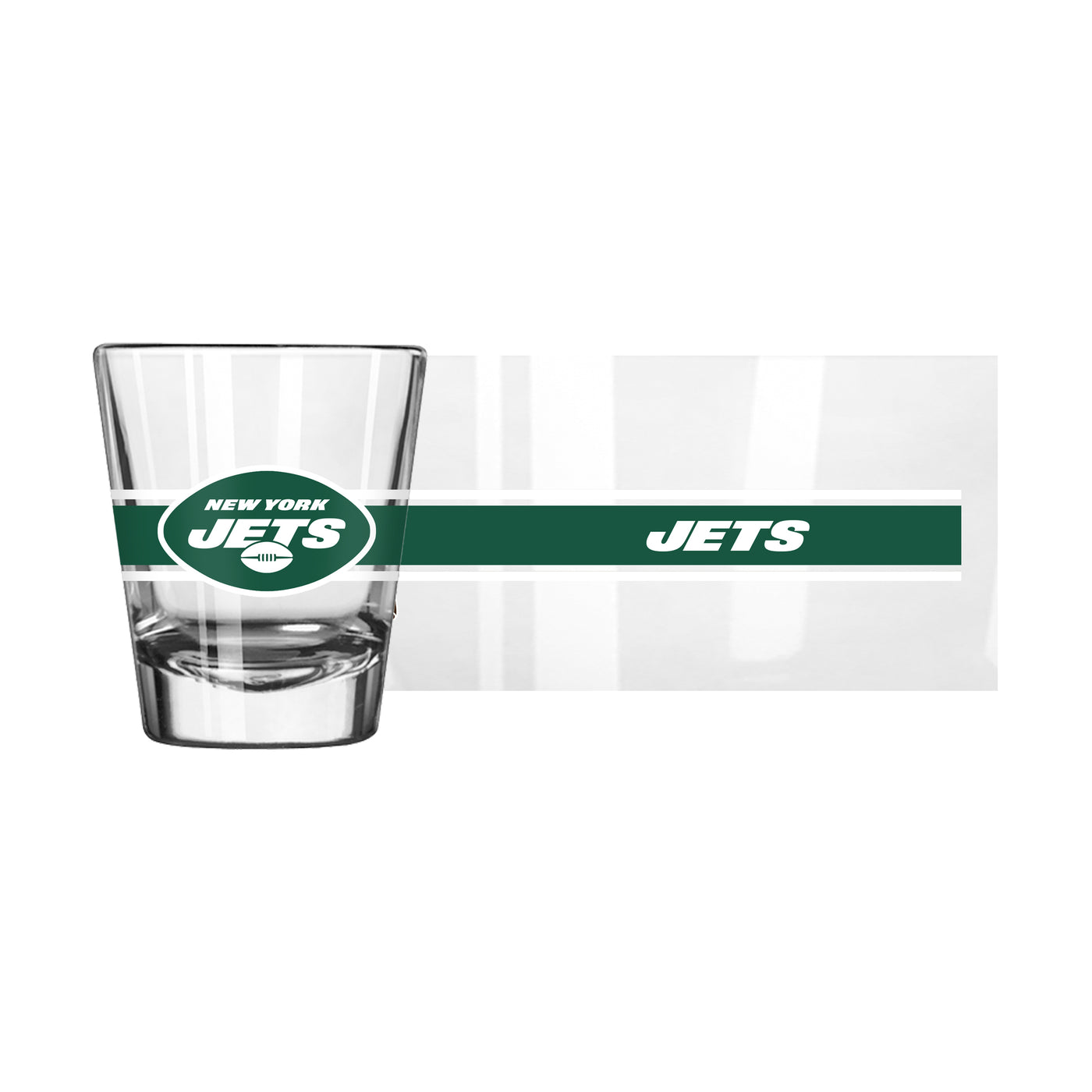 New York Jets 2oz Stripe Shot Glass