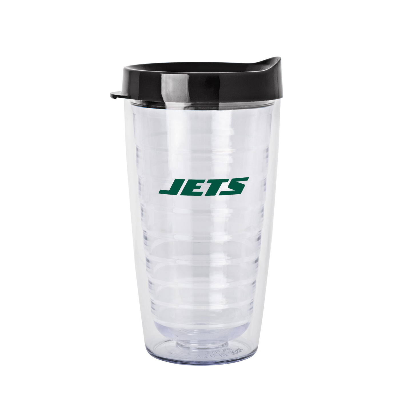 New York Jets 16oz Flipside Dbl Wall Clear Tumbler