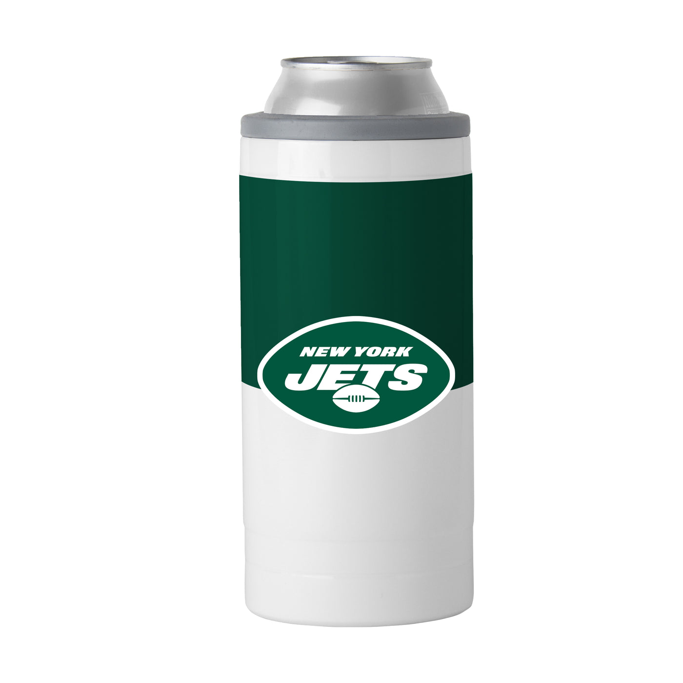 New York Jets 12oz Colorblock Slim Can Coolie