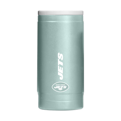 NY Jets  Vertical Powder Coat Slim Can Coolie