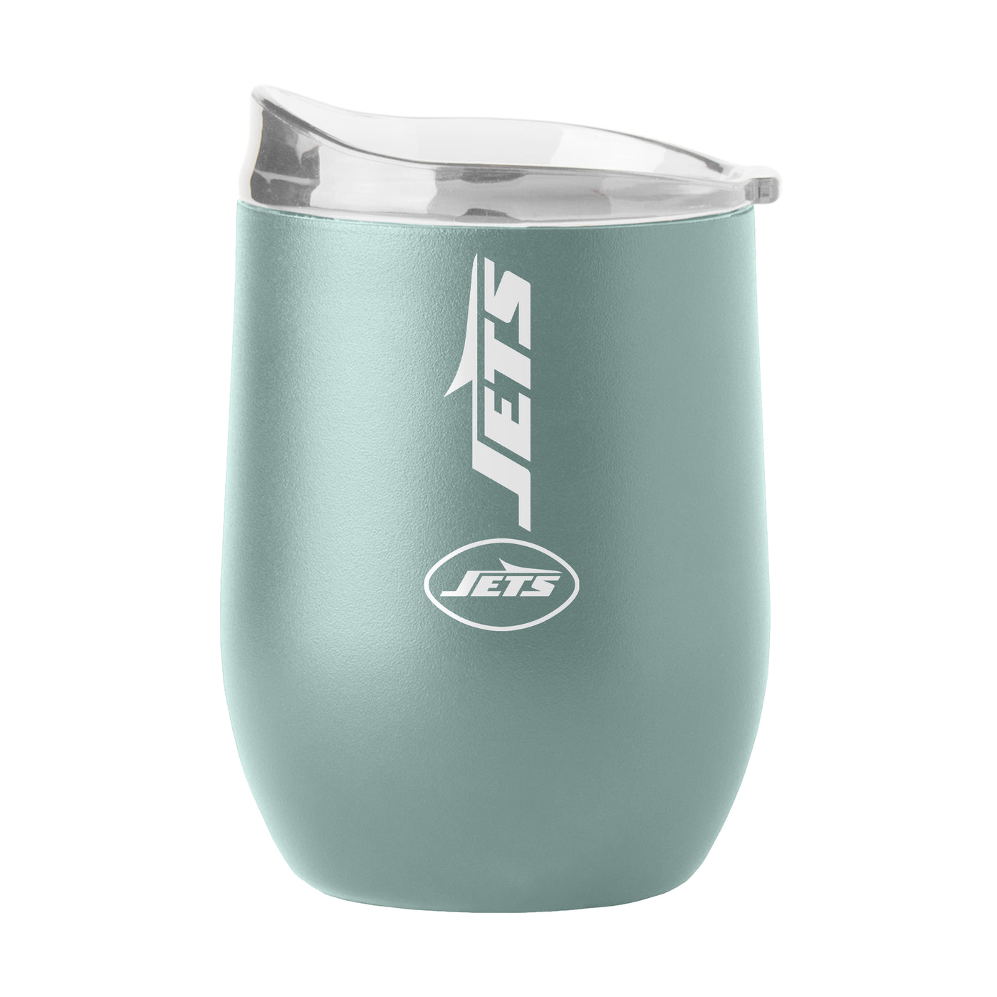 NY Jets 16oz Vertical Powder Coat Curved Beverage