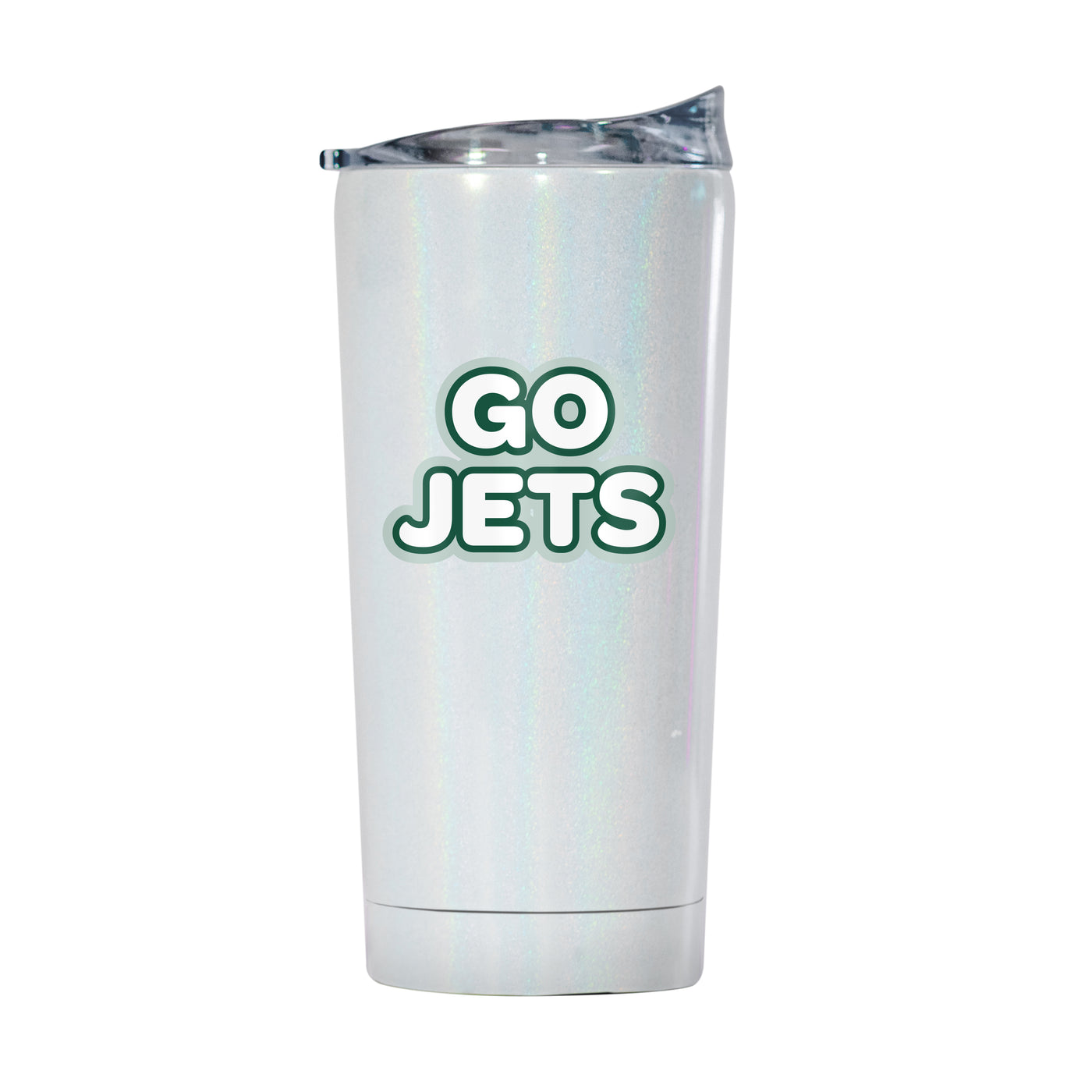 New York Jets 20oz Bubble Iridescent Tumbler - Logo Brands