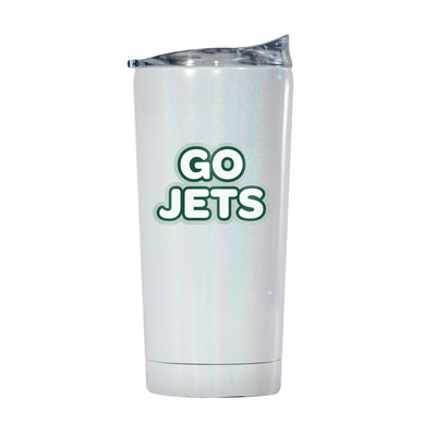 New York Jets 20oz Bubble Iridescent Tumbler - Logo Brands