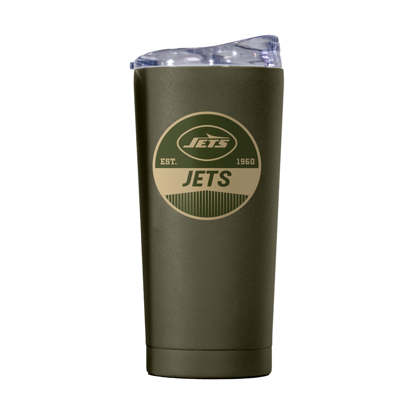 NY Jets 20oz Badge Powder Coat Tumbler