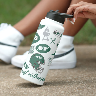NY Jets 34oz Native Quencher Bottle