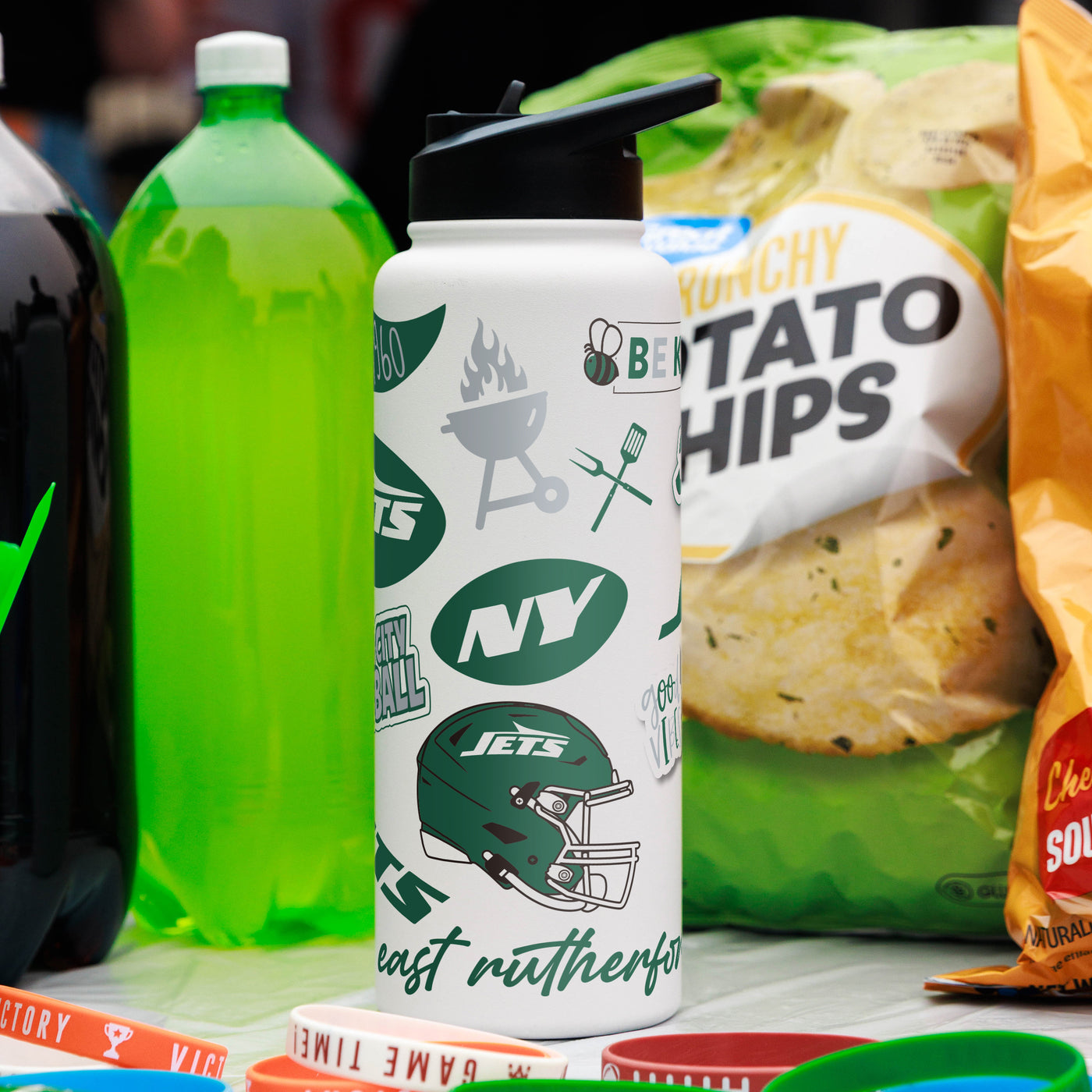 NY Jets 34oz Native Quencher Bottle