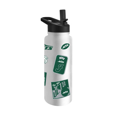 New York Jets White 34oz Dream Weave Quencher Bottle