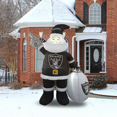 Las Vegas Raiders Santa Claus Yard Inflatable - Logo Brands