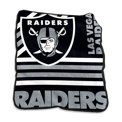 Las Vegas Raiders Raschel Throw - Logo Brands