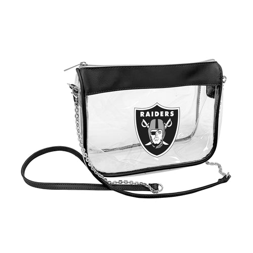 Black LV Raiders Shield Hype Bag by Logo Brands, stylish tote with Raiders logo and shield design, perfect for sports fans.