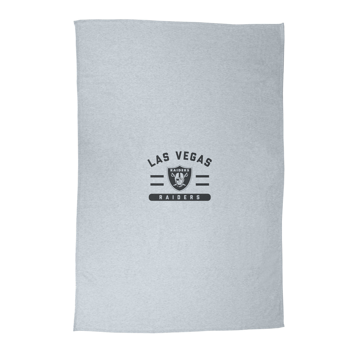 Las Vegas Raiders Gray Sublimated Sweatshirt Blanket