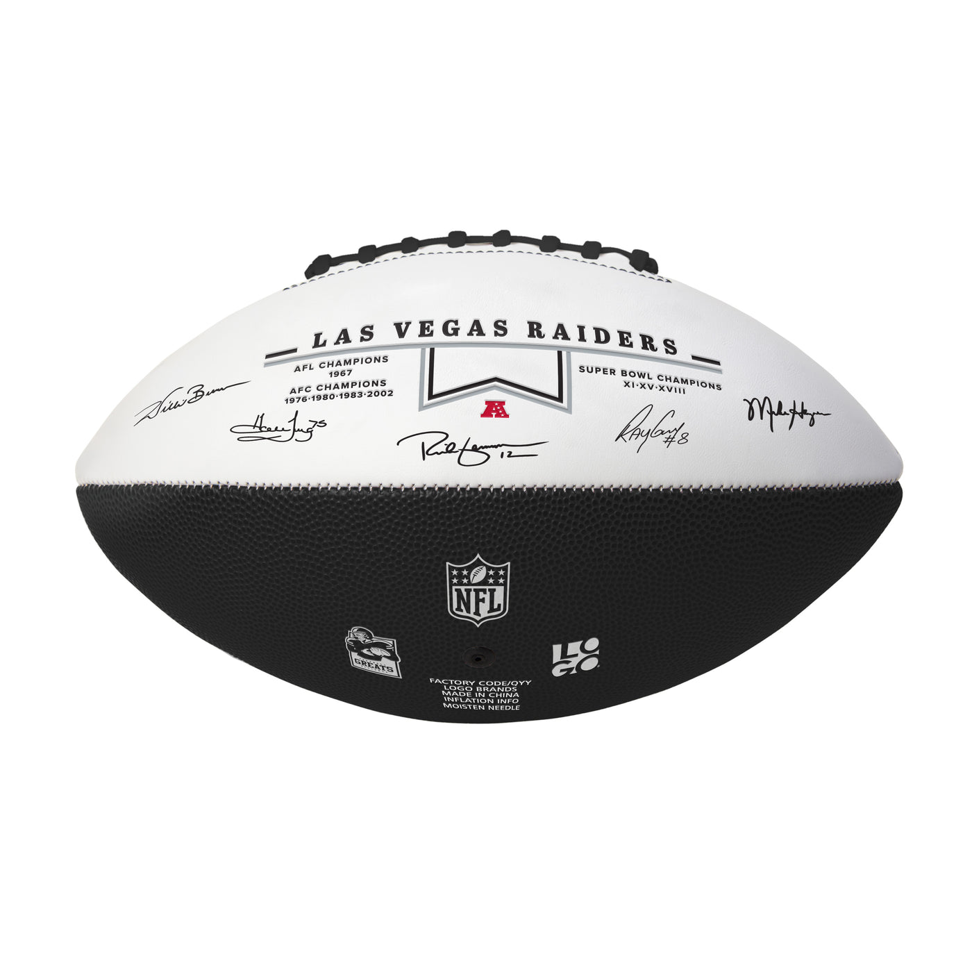 Las Vegas Raiders Autograph Signature Football