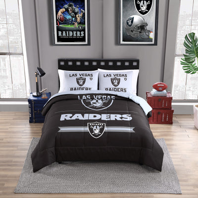 Las Vegas Raiders Command Comforter Set Full/Queen - Logo Brands