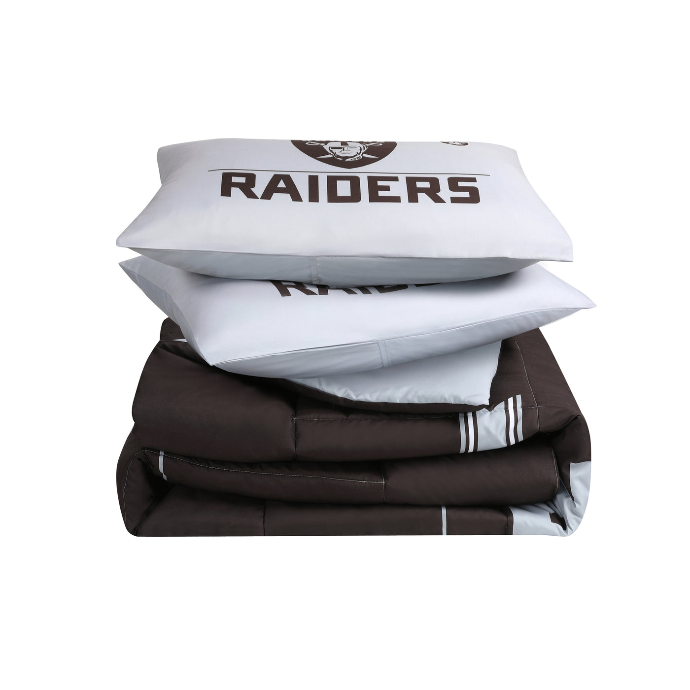 Las Vegas Raiders Command Comforter Set Full/Queen - Logo Brands