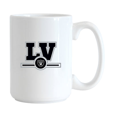 Las Vegas Raiders 15oz Letterman Sublimated Mug