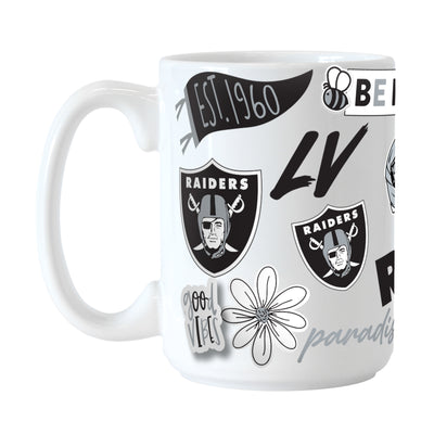 Las Vegas Raiders 15oz Native Sublimated Mug - Logo Brands