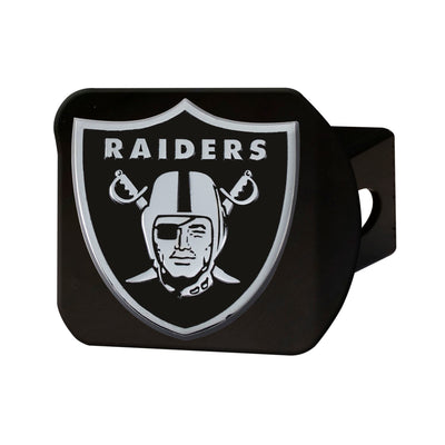 NFL - Las Vegas Raiders Chrome on Black Hitch Cover