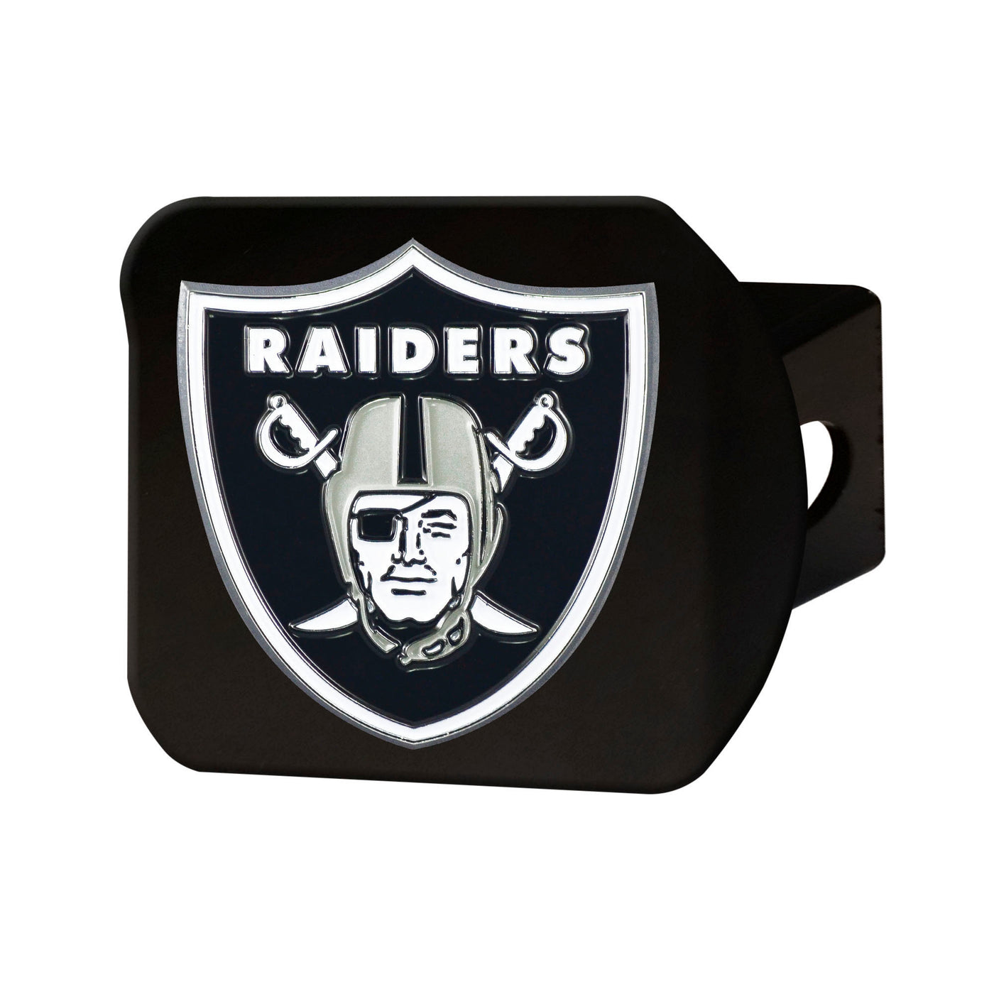 NFL - Las Vegas Raiders Color on Black Hitch Cover
