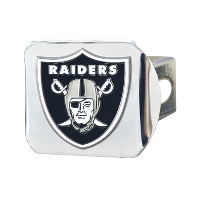 NFL - Las Vegas Raiders Color on Chrome Hitch Cover