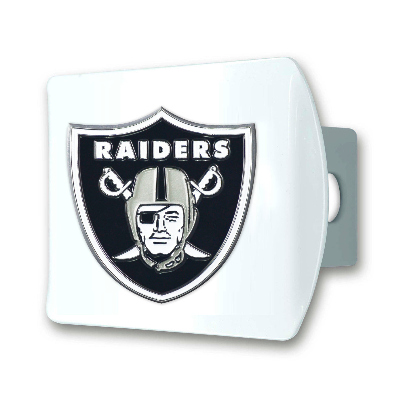 NFL - Las Vegas Raiders Color on white Hitch Cover