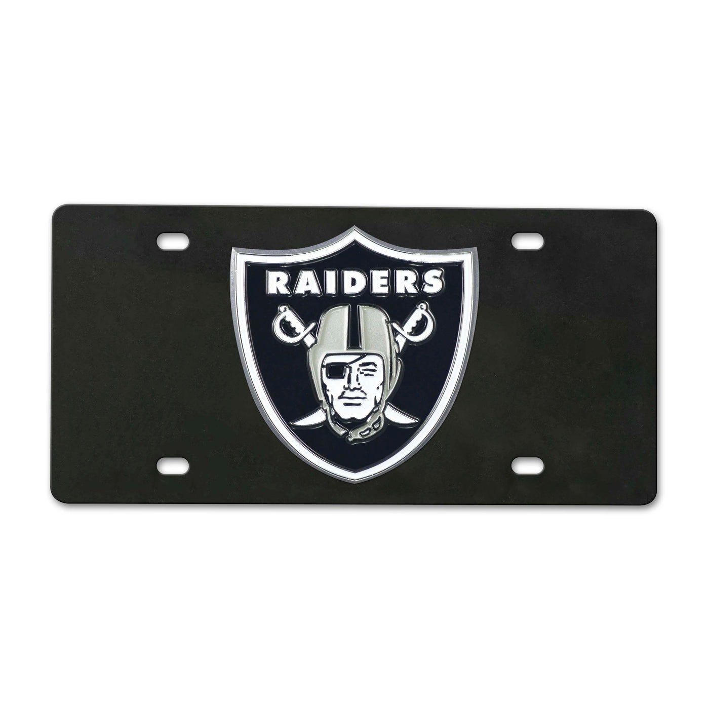 NFL - Las Vegas Raiders Black Diecast License Plate