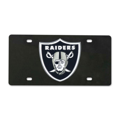 NFL - Las Vegas Raiders Black Diecast License Plate
