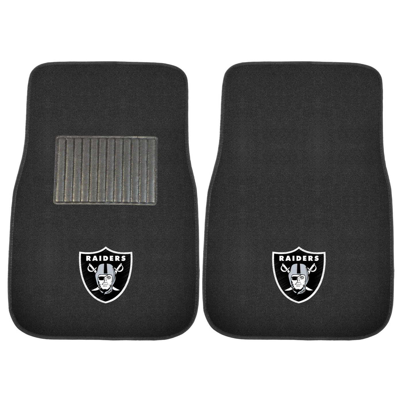 NFL - Las Vegas Raiders 2-pc Embroidered Car Mat Set