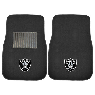 NFL - Las Vegas Raiders 2-pc Embroidered Car Mat Set