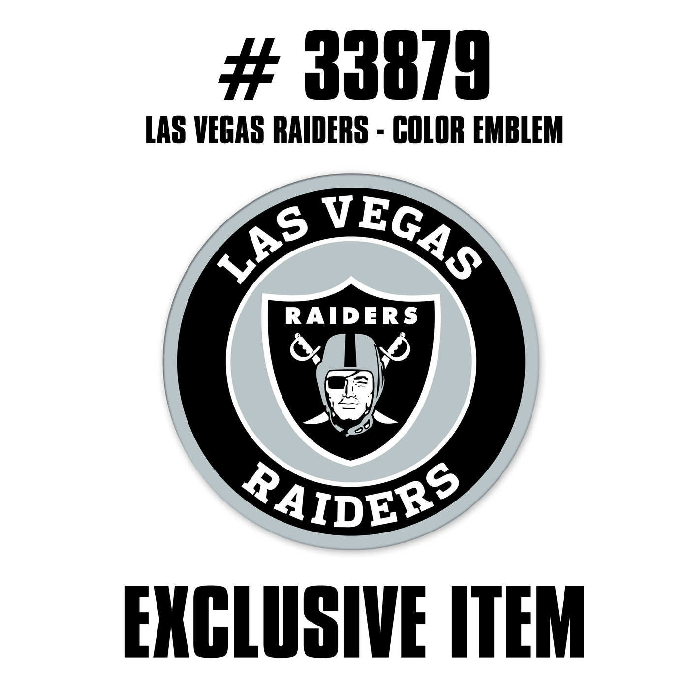 TRINITY NFL - Las Vegas Raiders Color Emblem