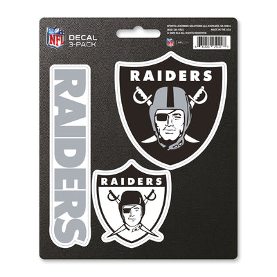 NFL - Las Vegas Raiders Decal 3-pk