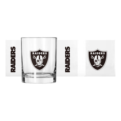 Las Vegas Raiders 14oz Gameday Rocks Glass