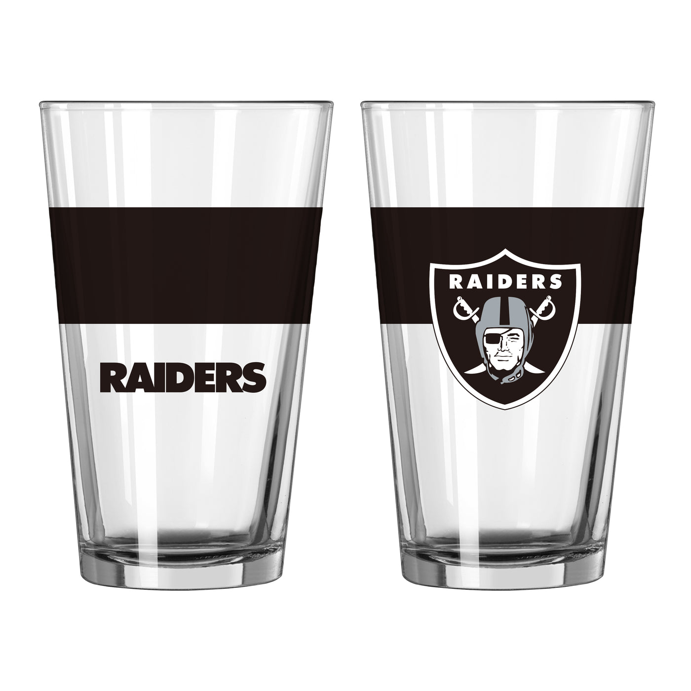 Las Vegas Raiders 16oz Colorblock Pint Glass
