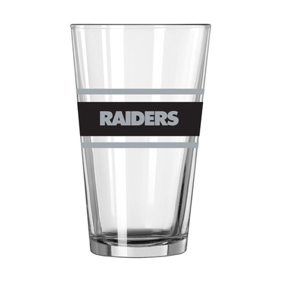 Las Vegas Raiders 16oz Stripe Pint Glass