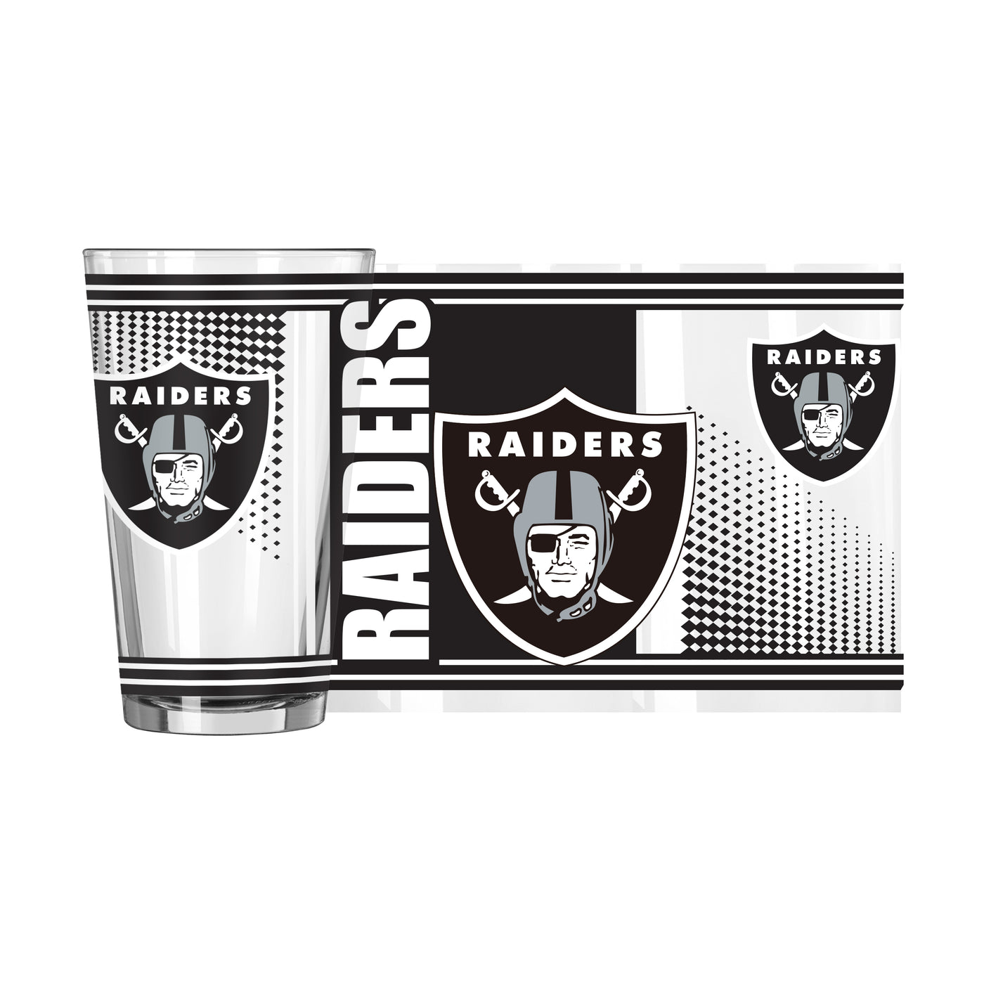 Las Vegas Raiders 16oz Hero Pint Glass