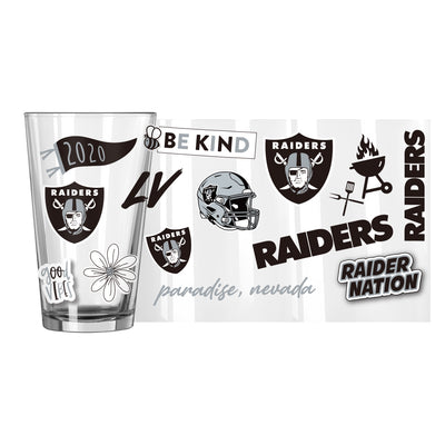Las Vegas Raiders 16oz Native Pint Glass