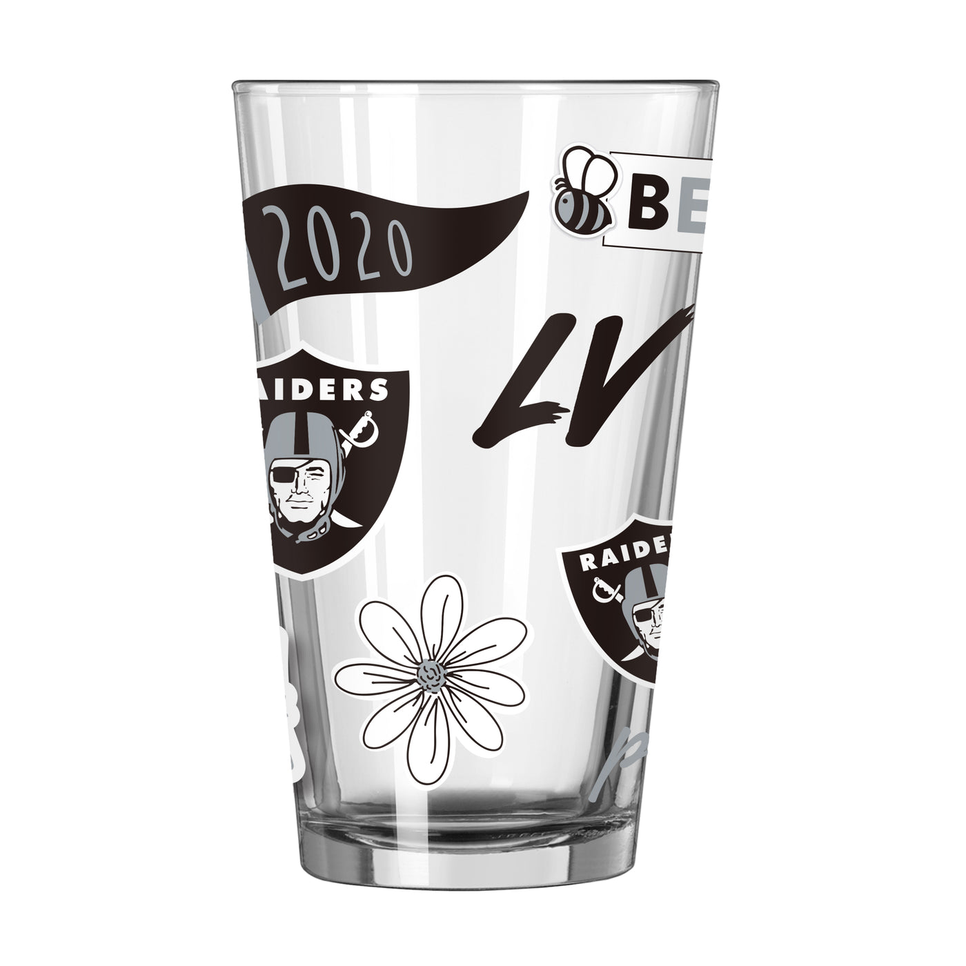 Las Vegas Raiders 16oz Native Pint Glass